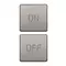 Vimar - 22751.1.11 - 2 Tasten Flat ON/OFF nickel