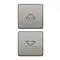 Vimar - 22751.2.11 - 2 buttons Flat arrows symbol nickel