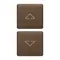 Vimar - 22751.2.12 - 2 buttons Flat arrows symbol bronze