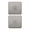 Vimar - 22751.3.11 - 2 buttons Flat regulation symbol nickel
