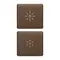 Vimar - 22751.3.12 - 2 buttons Flat regulation symbol bronze