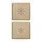 Vimar - 22751.3.88 - Due tasti Flat dimmer oro satinato