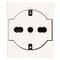 Vimar - 30211.B - Flat 2P+E P40 Universal outlet white