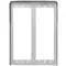 Vimar - 41144.04 - Cadre anti-pluie 4M(2x2) Pixel gris anod