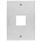 Vimar - 41596 - Steely plate 4x4-reader-hole stain.steel