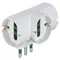 Vimar - RI.00315.B - Adaptador vert. S17+3Universal blanco