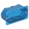 Vimar - V71704 - Flush-mount box 4M f/hollow walls blue