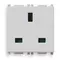 Vimar - 14219.SL - 2P+E 13A English outlet Silver