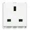 Vimar - 14219 - 2P+E 13A English outlet white