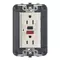 Vimar - 16296.B - Two 2P+E 15A outlets USA+GFCI white