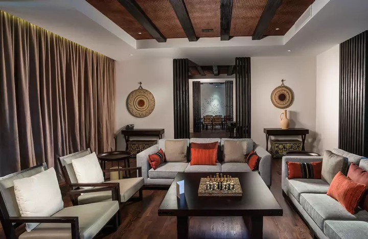 Alila jabal akhdar accommodation jabal villa living area