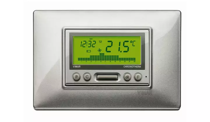 cronotermostato plana silver