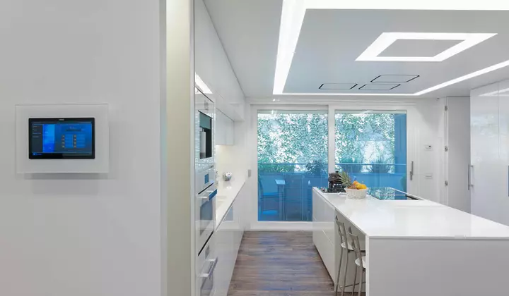 Cucina con multimedia video touch screen