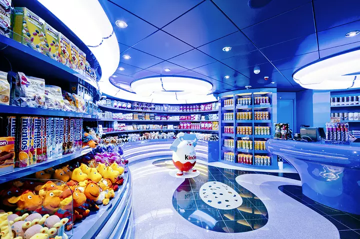 Nave crociera msc divina eikon plana supermercato