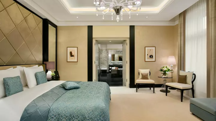 Palais Hansen Kempinski Vienna Vimar Eikon Presidential suite bedroom
