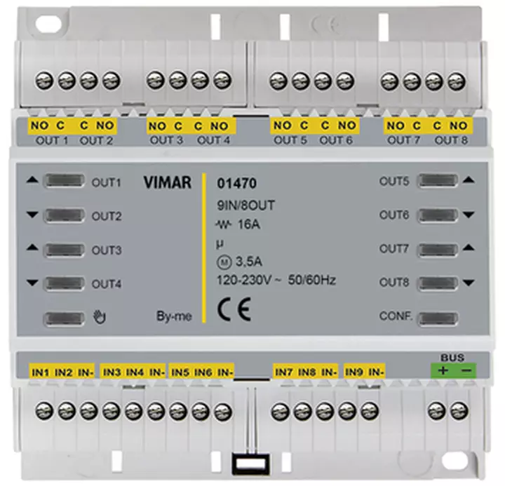 Vimar apparecchi da parete modulo domotico multifunz in out rele xjhur