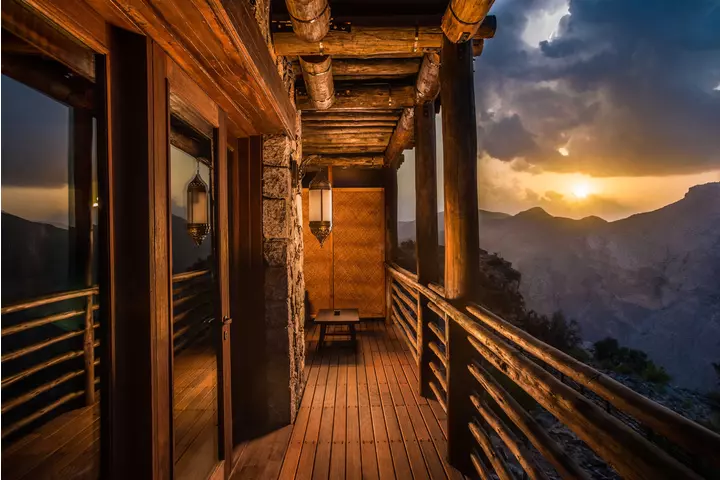 Alila jabal akhdar accommodation mountain view balcony