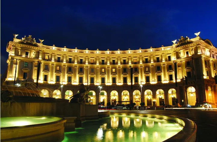 Hotel exedra roma idea panoramica notturna