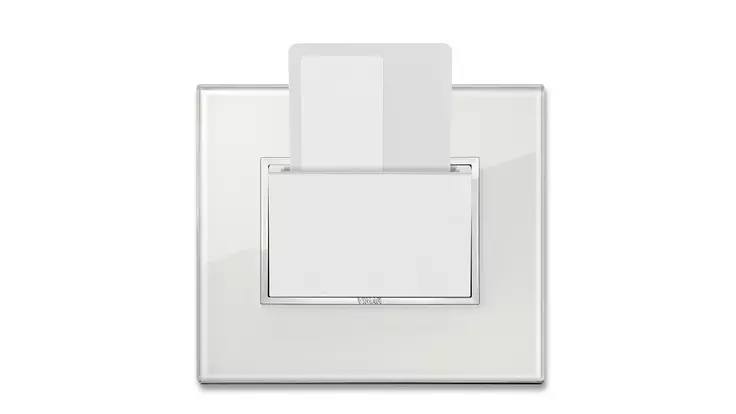 Vimar Lettore elettronico NFC/RFID - Eikon Evo bianca + 20468.B - Tasca NFC/RFID compatibile AGB bianco
