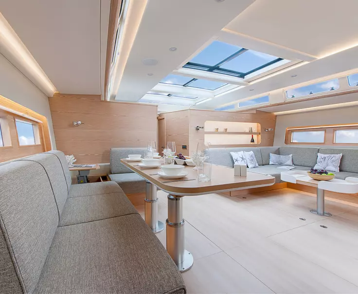 Vimar domotica terziario, yacht - serie Idea - Hanse Yachts, Hanse 675 - sala