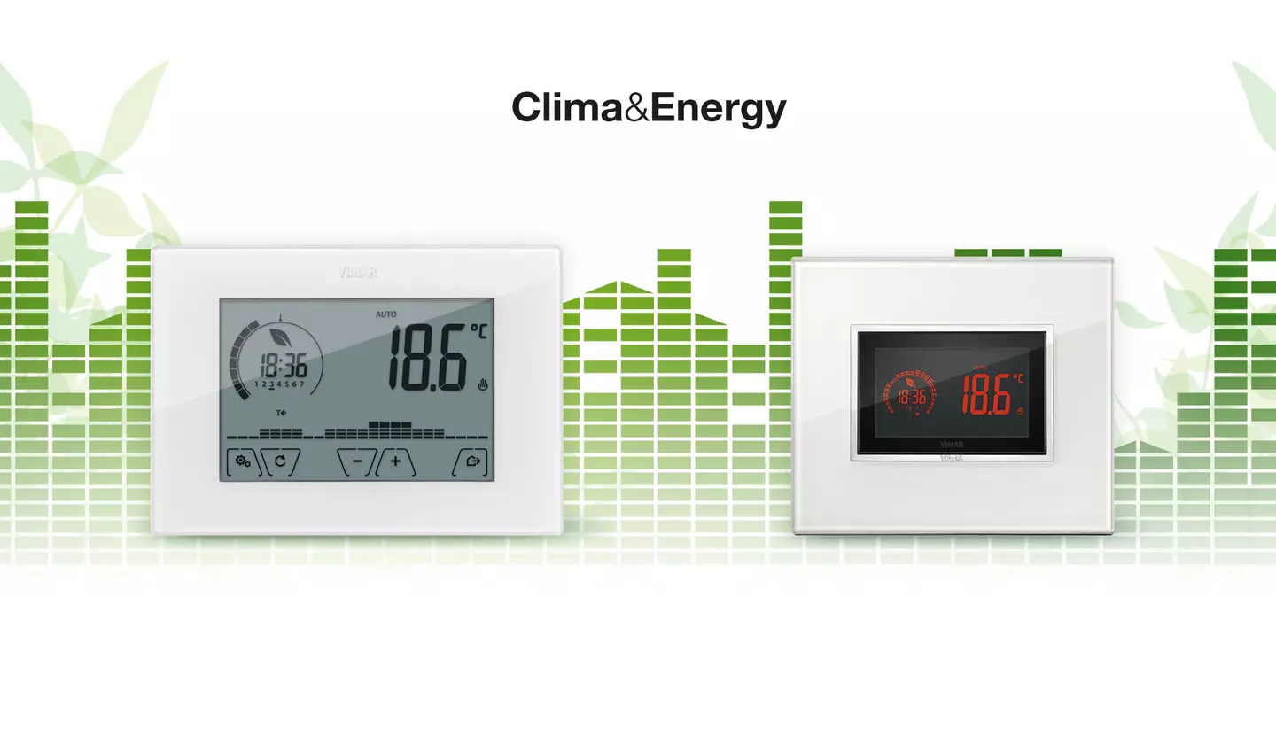 Clima&Energy cronotermostati e termostati by Vimar
