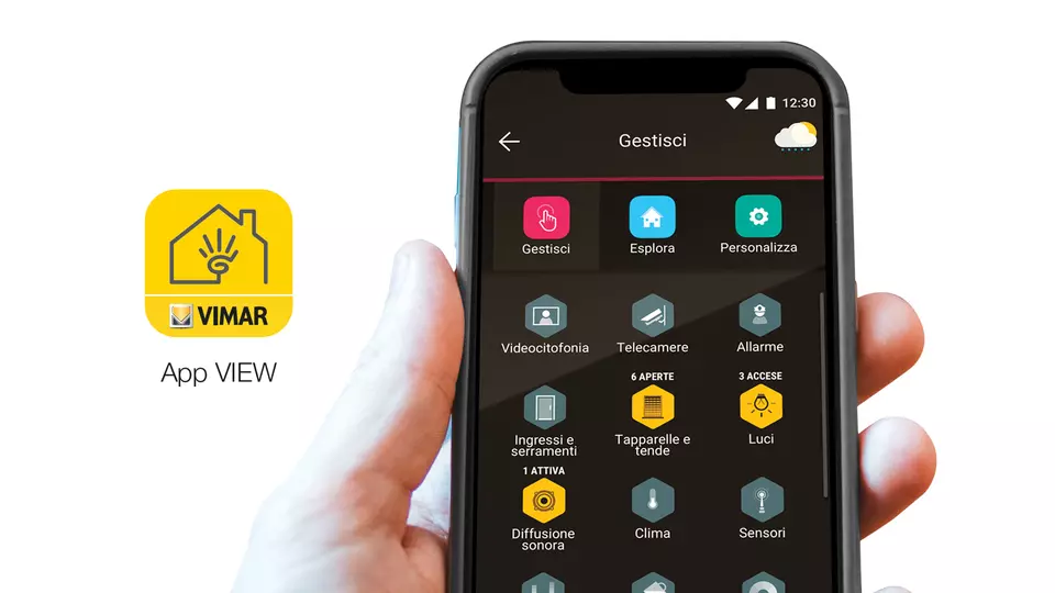 Neve Up Smart App View Vimar