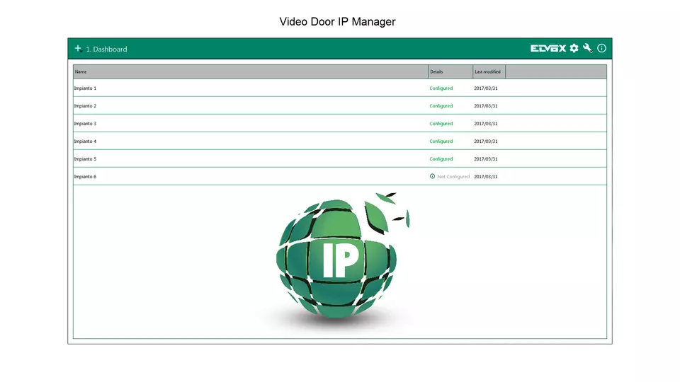 Video door ip manager vimar software