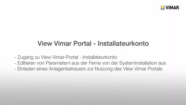 View Vimar Portal