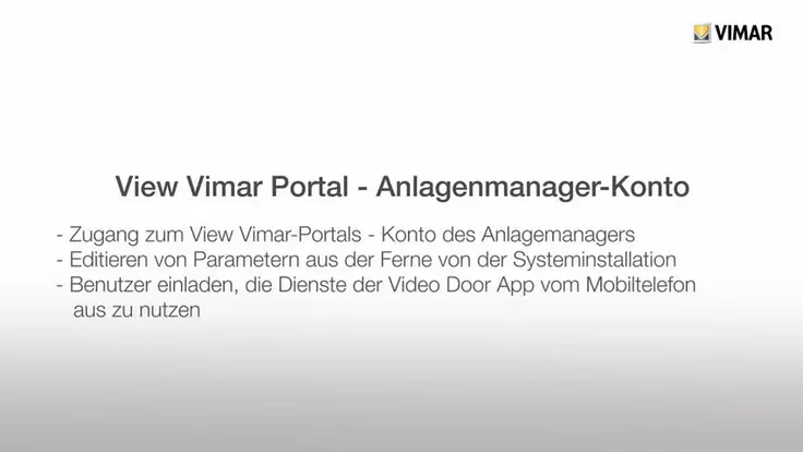 View Vimar Portal