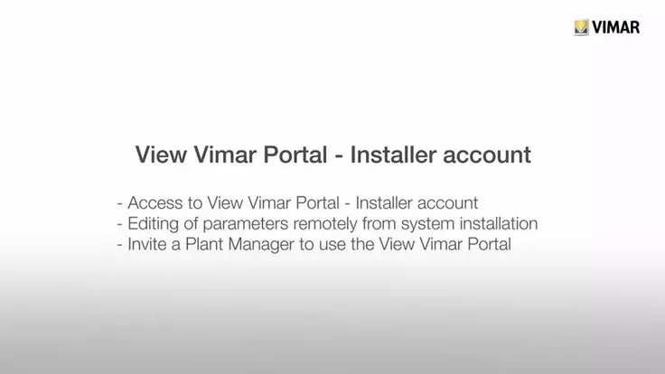 View Vimar Portal