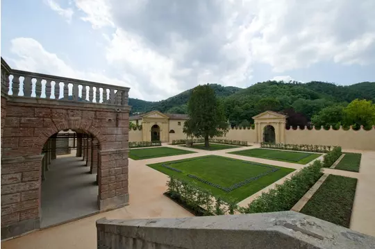 Edifici storici villa dei vescovi torreglia padova eikon panoramica giardino