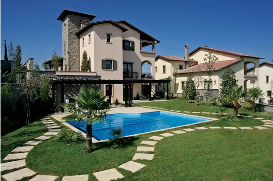 Tuscan valley houses istanbul turchia idea panoramica esterna