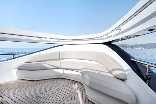 Yacht Princess X95 Vimar Eikon Chrome Round Main Deck Bow Seatin