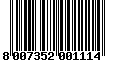 Barcode Qty 1 NR