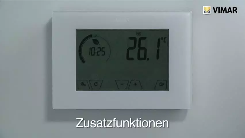 ClimaChrono AP-Touchscreen-Uhrenthermostat Art.-Nr. 02910 ergänzende Funktionen
