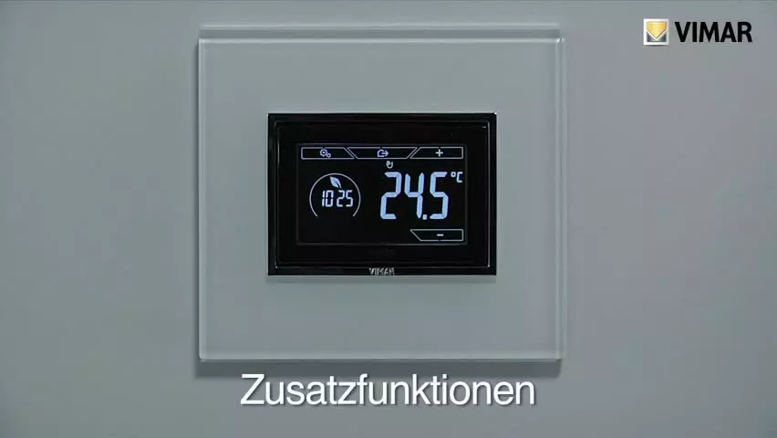 UP Touchscreen Uhrenthermostat 3 Module Art. Nr. 02955 ergänzende Funktionen