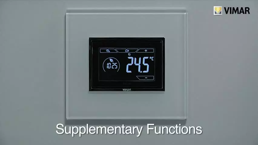 3 Module Flush-Mounting Touch Timer Thermostat Code 02955 supplementary functions