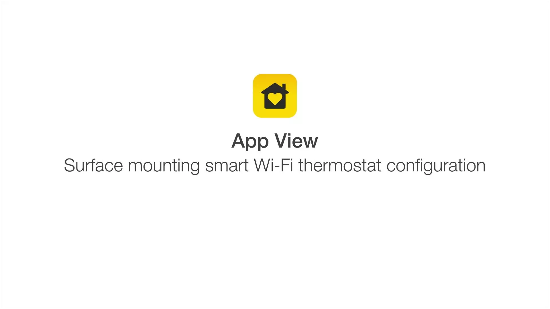 How to configure the surface-mounted Wi-Fi thermostat