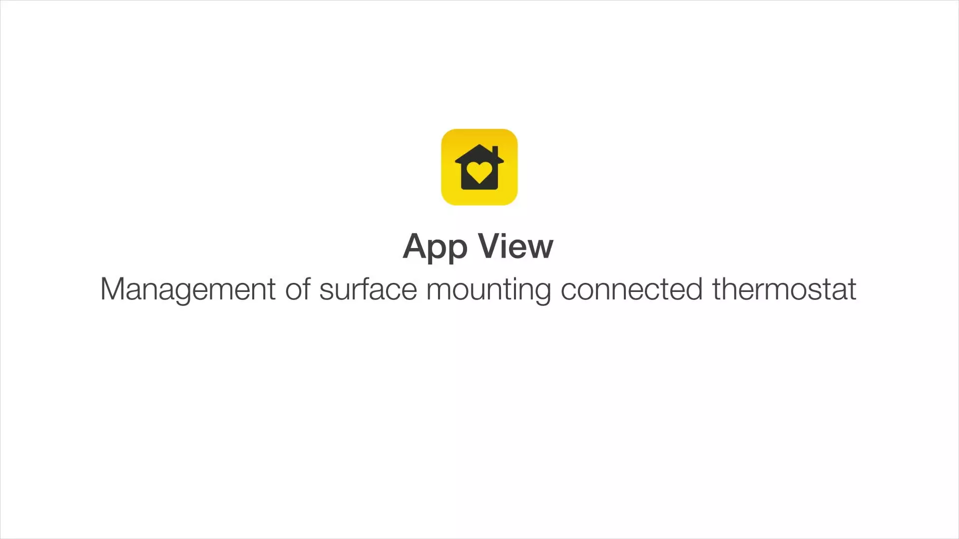How to manage the surface-mounted connected thermostat