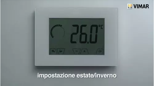 Termostato touch da parete Cod. 02905