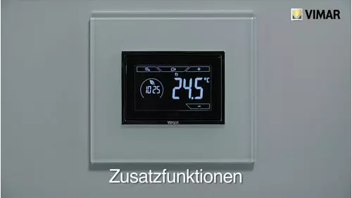 UP Touchscreen Uhrenthermostat 3 Module Art. Nr. 02955 ergänzende Funktionen