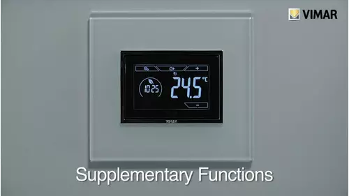 3 Module Flush-Mounting Touch Timer Thermostat Code 02955 supplementary functions