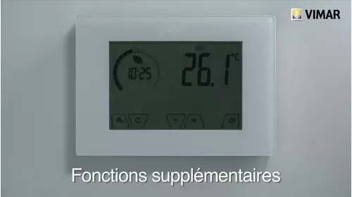 ClimaChrono Chronothermostat tactile en saillie code 02910  Fonctions supplémentaires