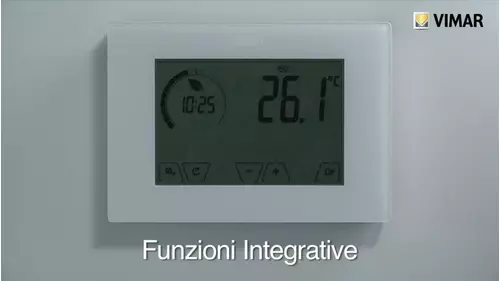 ClimaChrono Cronotermostato touch da paret Cod. 02910  funzioni integrative