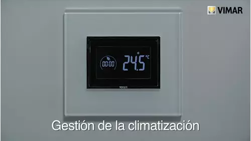 Cronotermostato táctil 3 módulos de empotrar Cód. 02955 - Control de la climatización