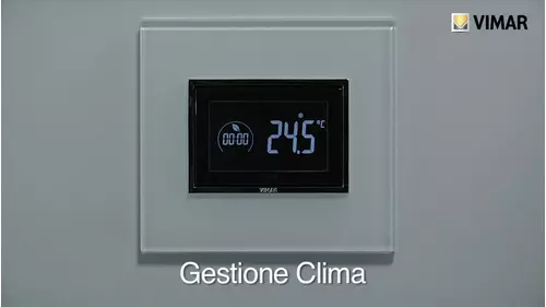 Cronotermostato Touch 3 moduli da incasso Cod. 02955 - Gestione Clima