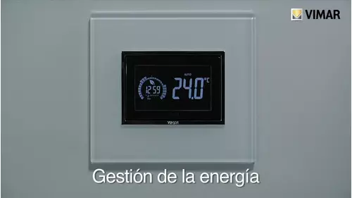 Cronotermostato táctil 3 módulos de empotrar Cód. 02955 - Gestión de energía