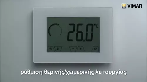 ClimaThermo Επιτοίχιος θερμοστάτης αφής, κωδ. 02905