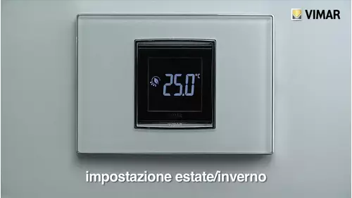 Termostato Touch 2 moduli da incasso Cod. 02950