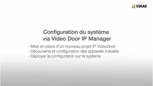 System Configuration Through Video Door